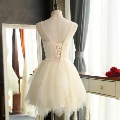 White Homecoming Dress,short Mini Prom Dresses..