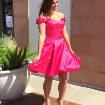 Short Homecoming Dress,pink Homecoming Dress,short..