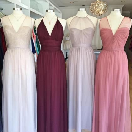Mixed Style Bridesmaid Dresses,tulle Bridesmaid..