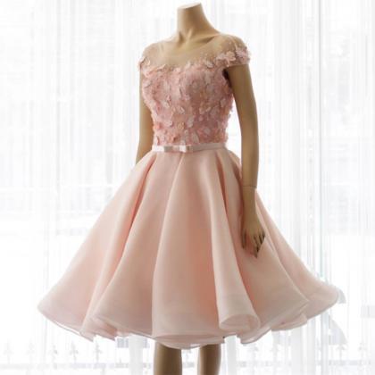 Pink Homecoming Dress,short Mini Prom Dress Ball..