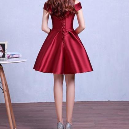 burgundy homecoming dress,off the s..