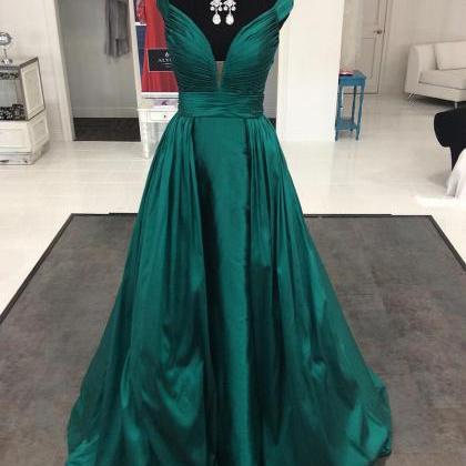 Dark Green Long Formal Evening Gowns Dresses 2017..
