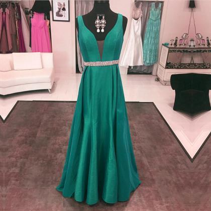 Emerald Green Evening Dresses,long Prom..