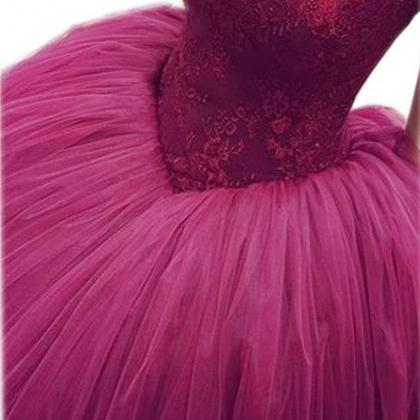 Removable Straps Lace Sweetheart Tulle Ball Gowns..