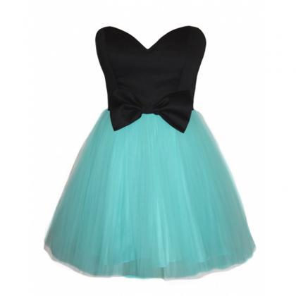 Black Sweetheart Bow Sashes Tulle Homecoming..