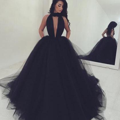 Black Prom Dresses,ball Gowns Prom Dress,sexy Prom..