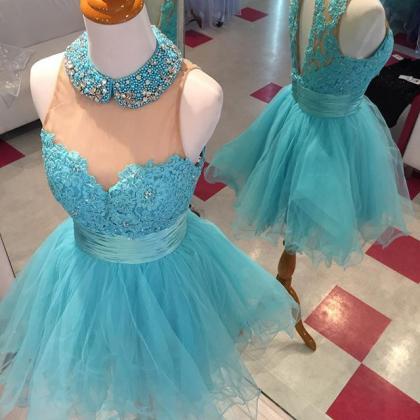 Halter Prom Dresses,short Prom Gowns,homecoming..