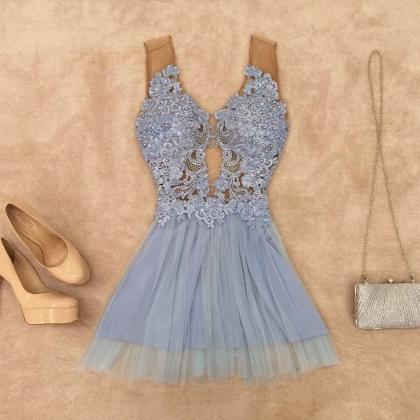 Turquoise Party Dresses,lace Beaded Homecoming..