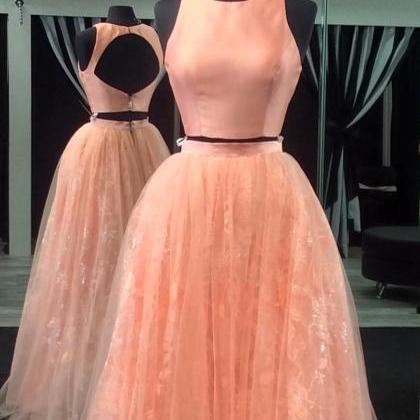 Open Back Dress,ball Gowns Dress,two Piece Prom..