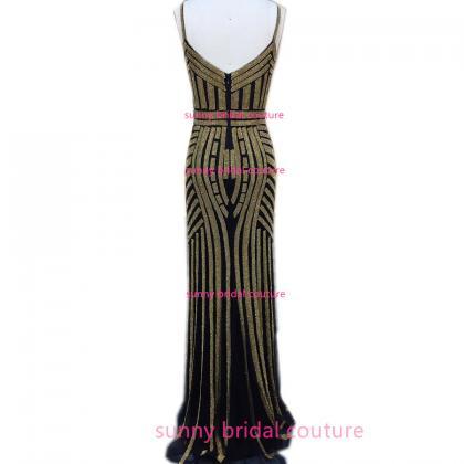 Real Sample Dress,black Formal Dress,mermaid Prom..