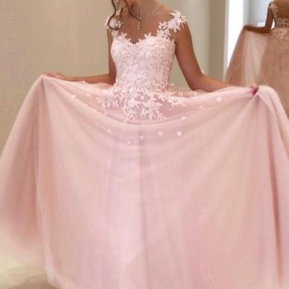 Cap Sleeves Prom Dresses,Lace Appli..
