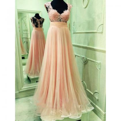 Pink Evening Gowns,long Formal Dresses,sexy Prom..