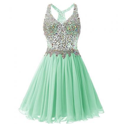 Mint Green Homecoming Dresses,short Prom..