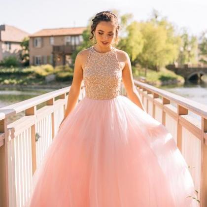 Ball Gowns Prom Dress,tulle Prom Dress,beading..