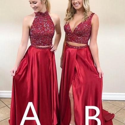 Burgundy Evening Gowns,wine Red Prom..