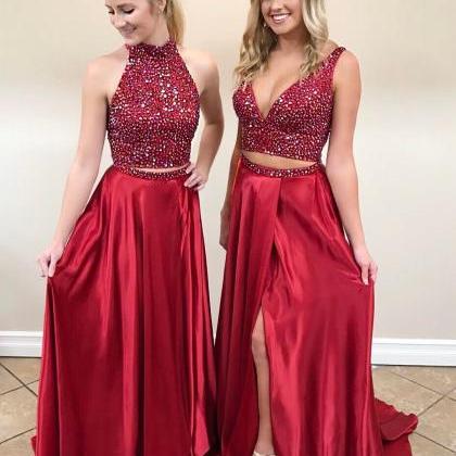 Burgundy Evening Gowns,wine Red Prom..