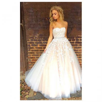 Sweetheart Prom Dresses,lace Prom Dresses,ball..