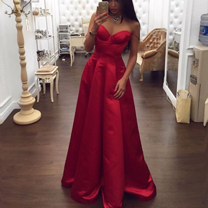 Red Prom Dress,long Prom Dresses,sexy Prom..