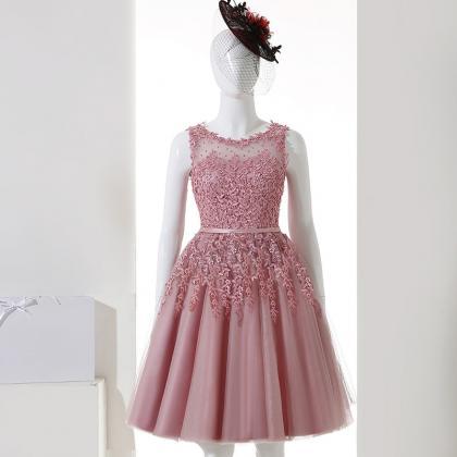Illusion Short A-line Tulle Homecoming Dress,..