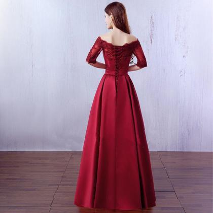 Off The Shoulder Evening Gowns,Long..