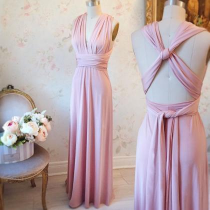 Blush Pink Bridesmaid Dress,lime Green Bridesmaid Dress,chiffon Dress ...