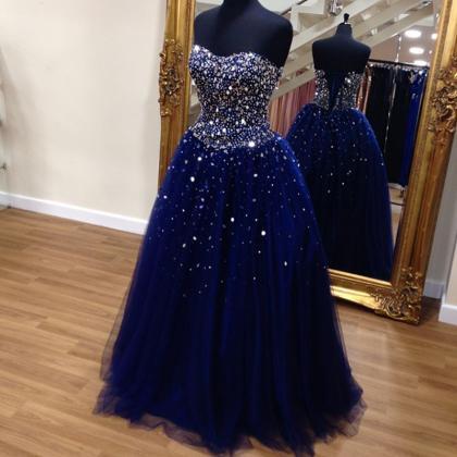 Navy Blue Quinceanera Dresses,ball Gowns Prom..