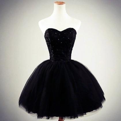 Black Homecoming Dress,short Prom Dress,ball..