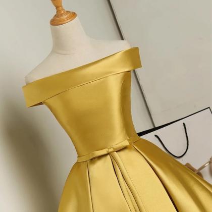 Gold Bridesmaid Dress,short Bridesmaid..