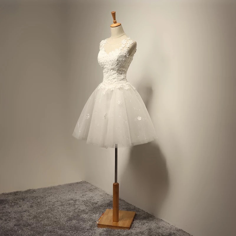 Vintage Wedding Dress,short Mini Wedding Dress,tulle Wedding Dress,wedding Gowns 2017