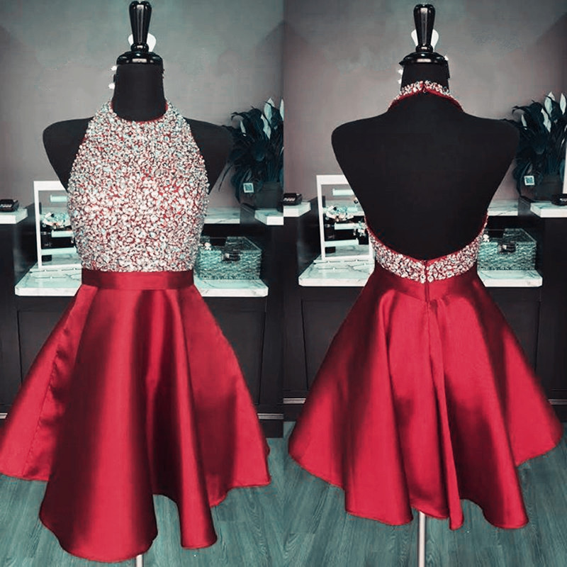 royal red prom dress