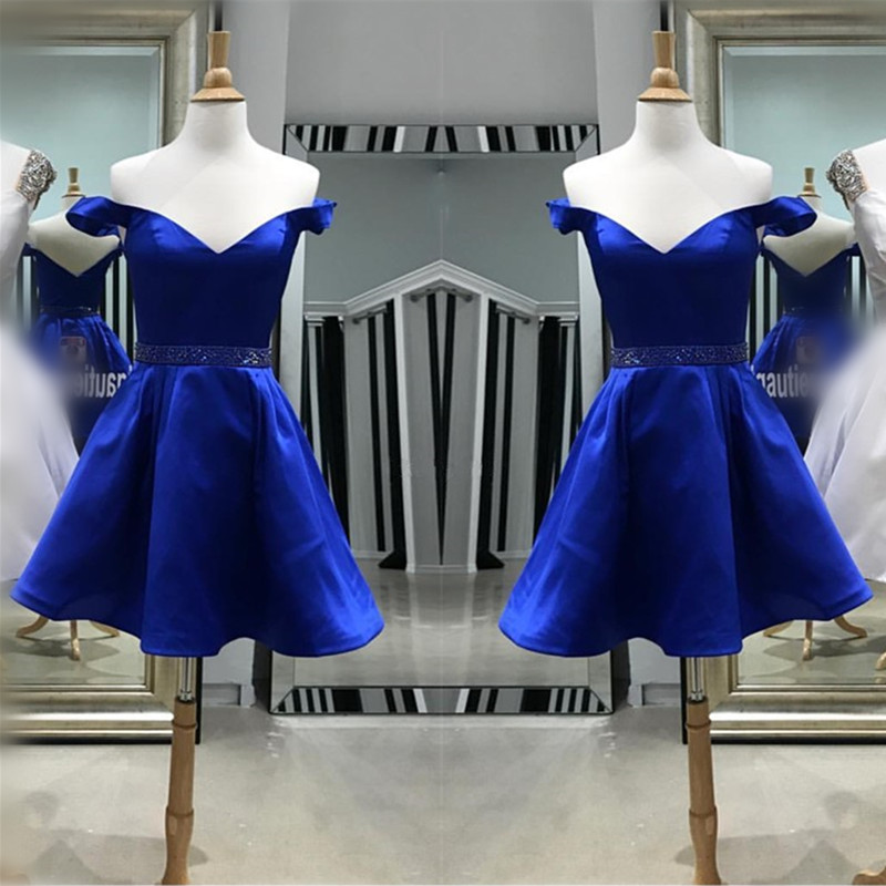 royal blue semi dress