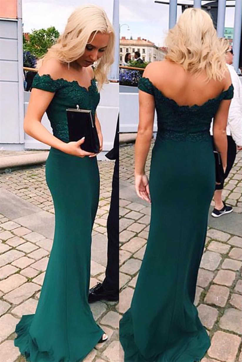 Emerald Green Mermaid Prom Dress