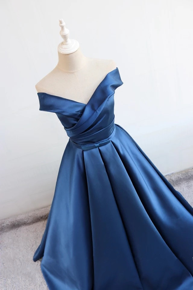 Off The Shoulder Prom Dress, V Neck Evening Gowns,ball Gowns Evening ...