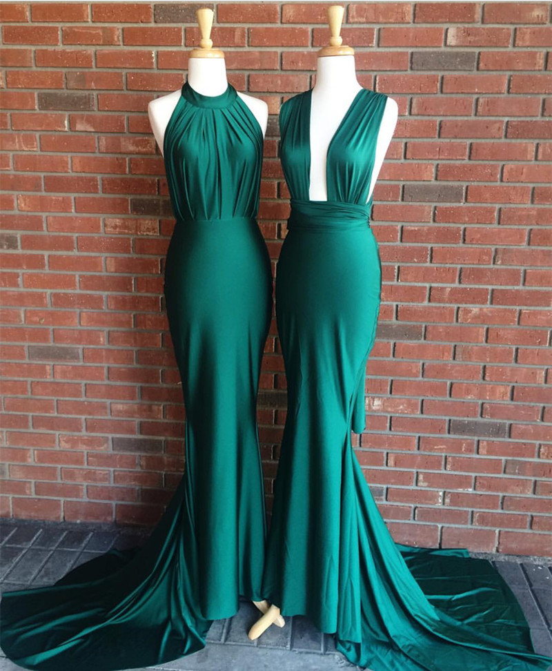 Emerald Green Prom Gowns,mermaid Prom Dress,elegant Evening Dress,sexy Mermaid Gowns