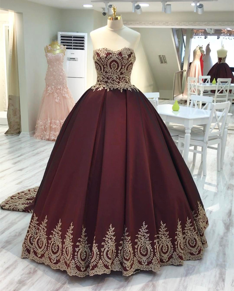 red and gold wedding dresses