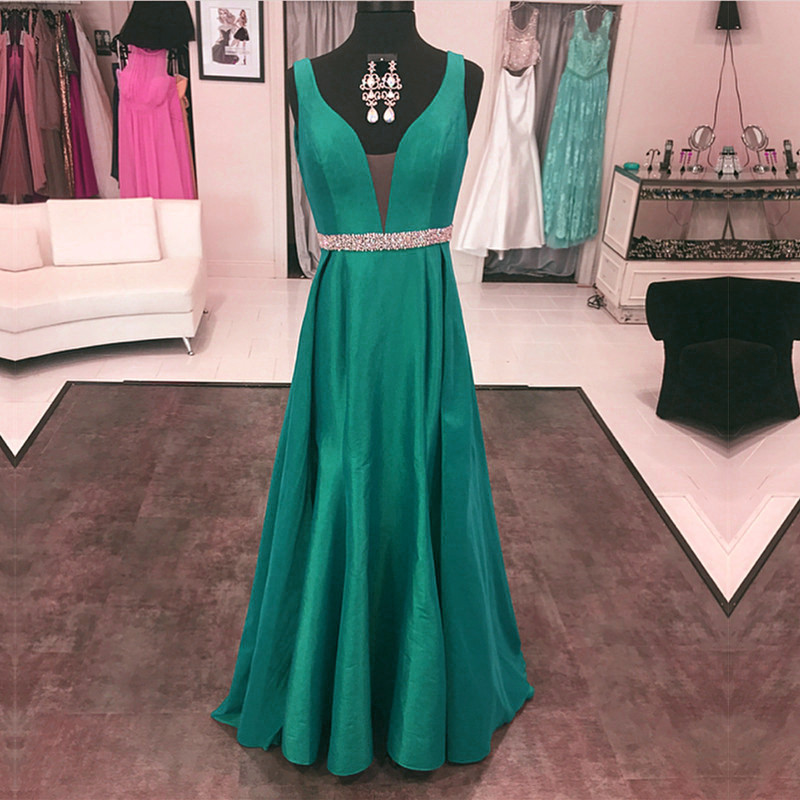 Emerald Green Evening Dresses,long Prom Dress,emerald Green Prom Gowns,sexy Long Formal Dress