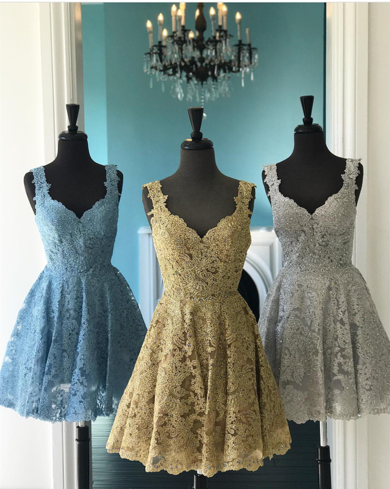 Elegant Lace Homecoming Dresses,Short Prom Dress,Semi Formal Dress,Short Party Dresses