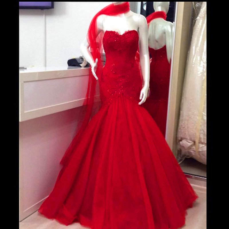 Red Prom Dress,royal Blue Prom Dress,mermaid Prom Dress 2016,prom Dress Lace Appliques