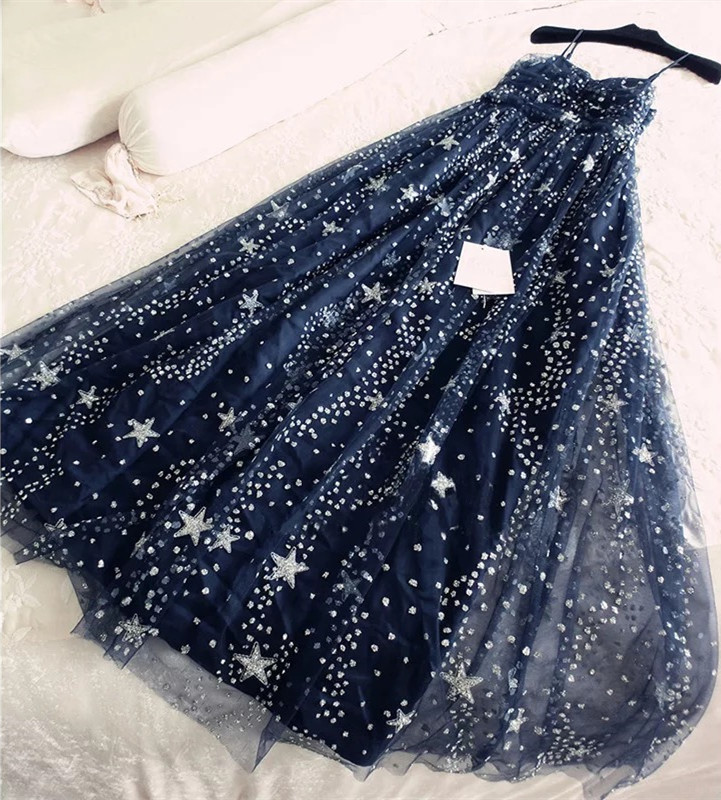 navy blue star dress