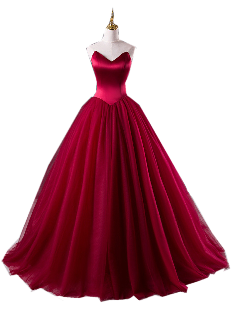 Burgundy Prom Dress,ball Gowns Prom Dress,sweetheart Prom Dress,sweet 16 Dress,evening Dresses 2017,wine Red Dresses