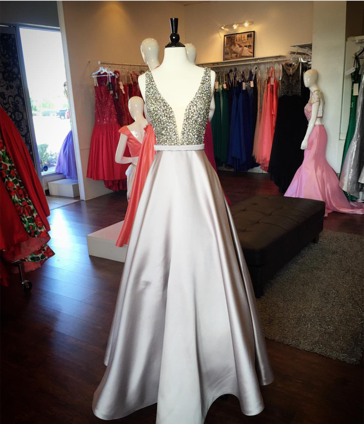 Silver Prom Dress,long Prom Dress,beaded Gowns,prom Dresses 2017,sexy Long Formal Dress,formal Evening Gowns