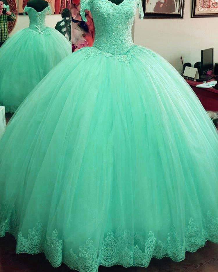 Off The Shoulder Prom Dress,ball Gowns Quinceanera Dress,tulle Wedding Dresses,elegant Quinceanera Dresses,sweet 16 Dresses