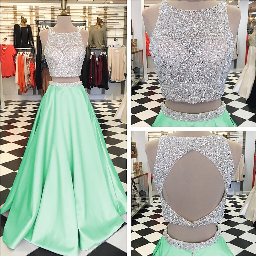 mint green prom dresses