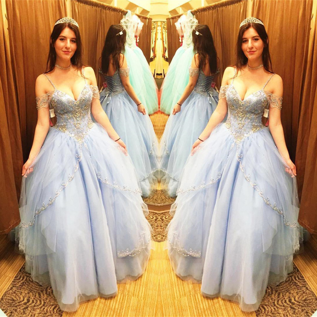 Ball Gown Quinceanera Dress,light Blue Quinceanera Dresses,sweet 16 Dresses,quinceanera Dresses 2017