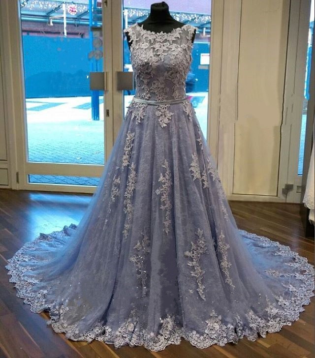 Elegant Lace Prom Dress,ball Gowns Prom Dress,lace Evening Dress,long Formal Dress,cap Sleeves Prom Dresses
