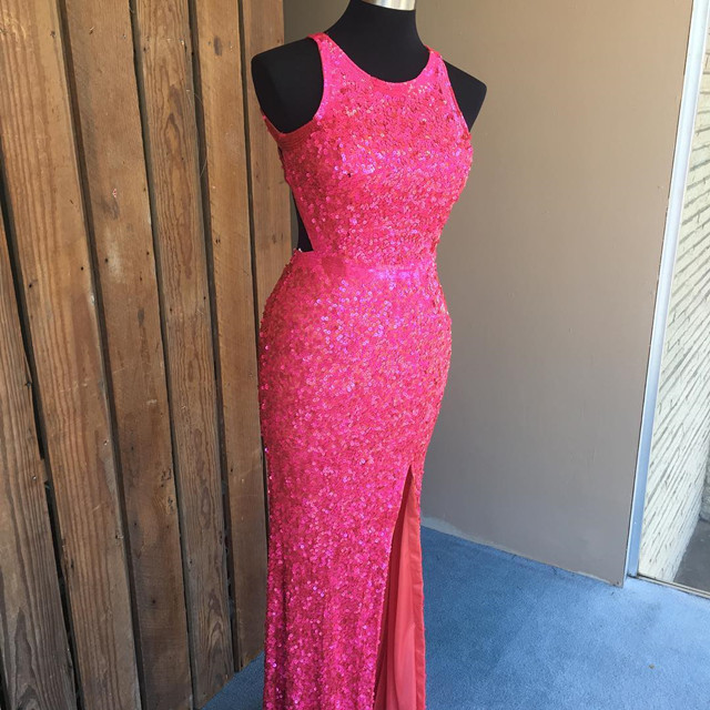 Rose Pink Prom Dresses,mermaid Prom Dress,mermaid Evening Gowns,long Prom Dresses 2017