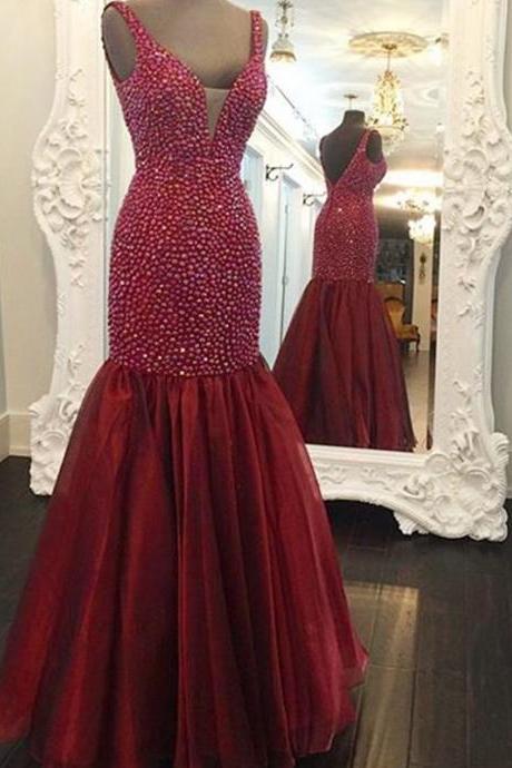 fully beaded sweetheart mermaid prom dresses 2016 long formal evening gowns