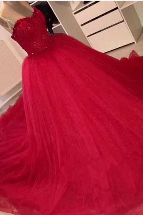 red lace sweetheart tulle ball gown wedding dresses 2016 sexy