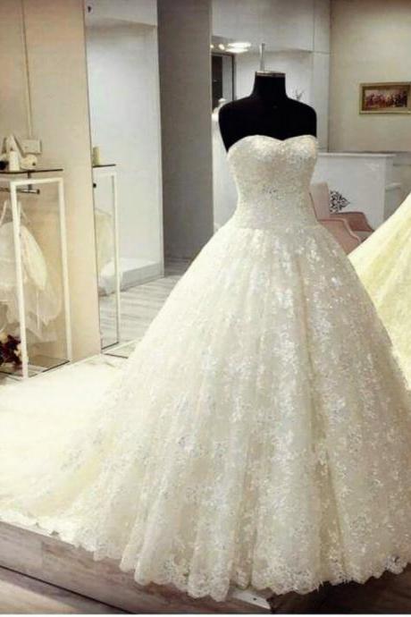 sweetheart lace ball gowns wedding dresses 2017 real sample bridal gowns