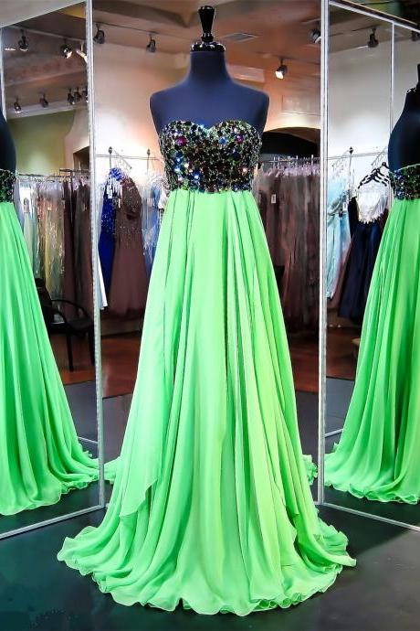 Green Prom Dresses,long Formal Dresses,elegant Prom Dresses,prom Gowns 2017,sexy Prom Dresses